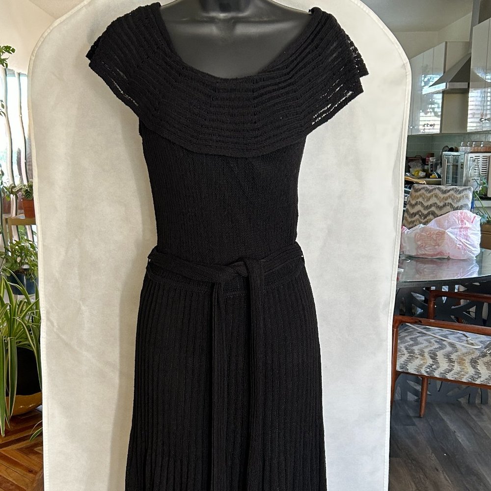 Knit Crochet Eyelet Dress